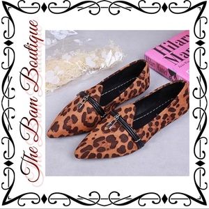Women’s Brown Leopard Flat